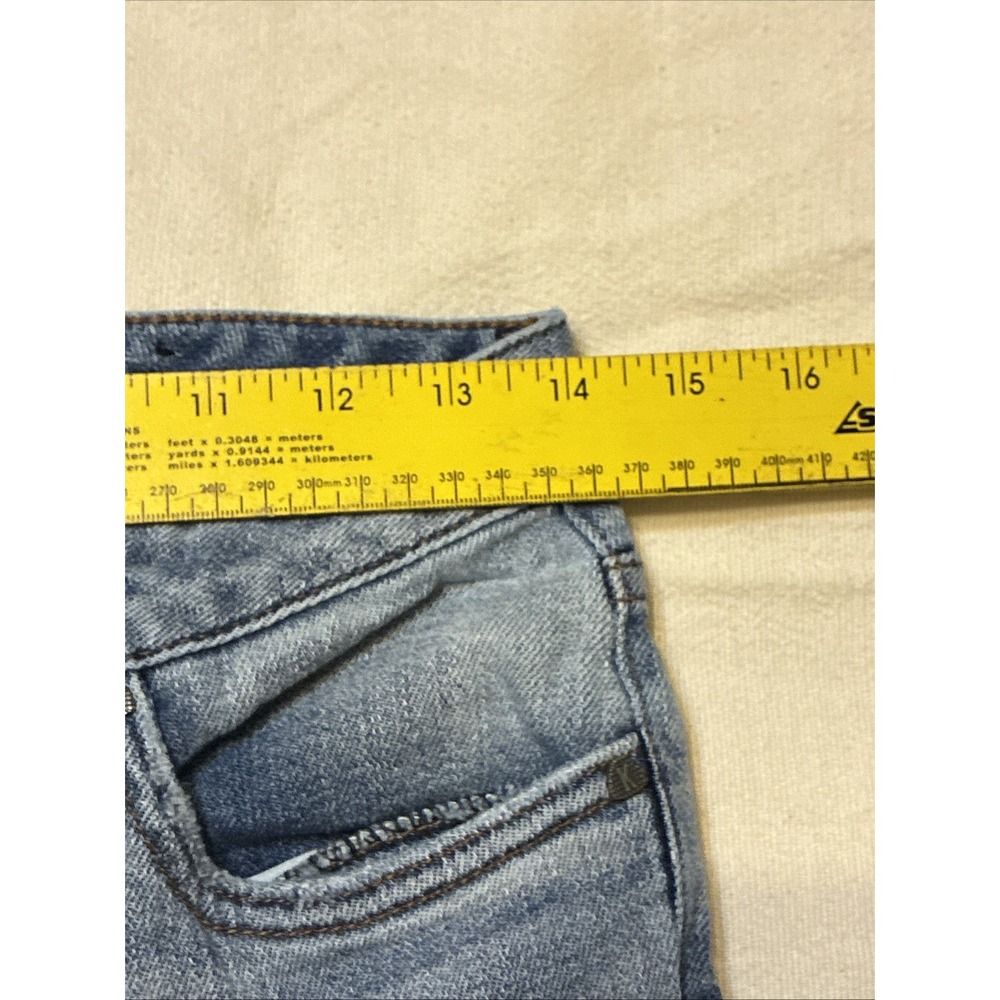 Kut from the Kloth Women Jeans Reese 4 Mid-rise Straight-leg Med Blue Distressed - Picture 2 of 13